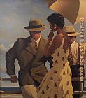 Jack Vettriano in the heat of the day painting